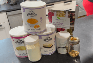 Creating Dinner with Only Freeze Dried Long Term Foods